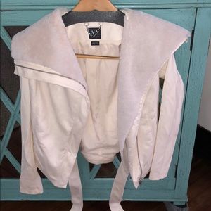 Armani Exchange off white jacket